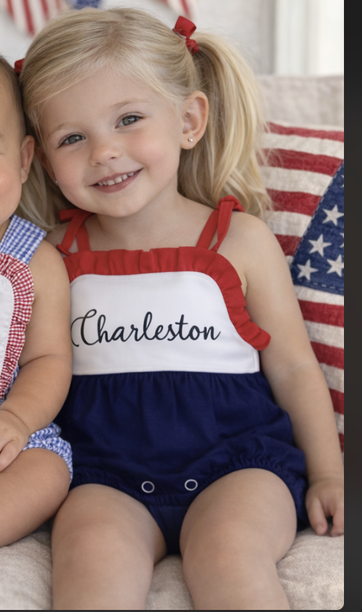 4th of July Girl Bubble